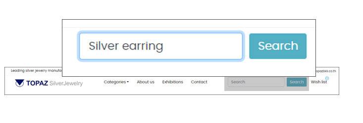 Search for silver jewelry