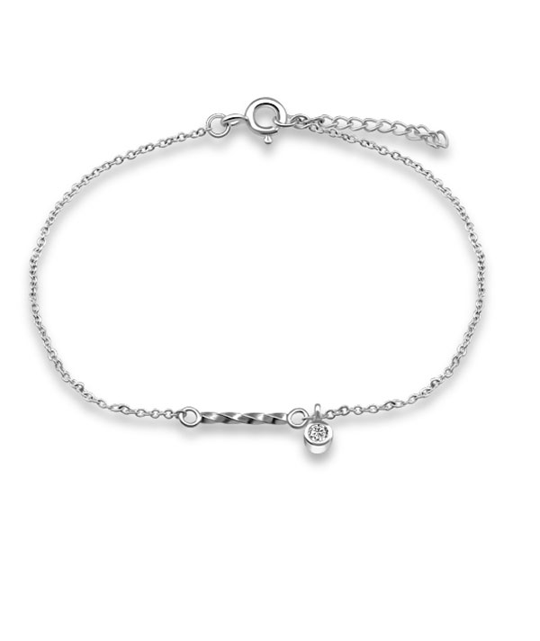 925 Sterling silver bracelet with cubic zircon.