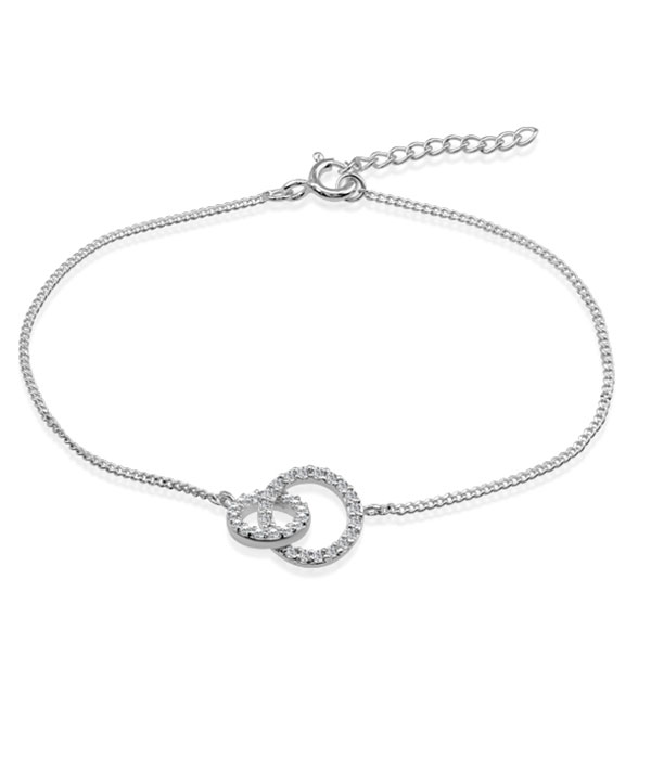 925 Sterling silver bracelet with cubic zircon.