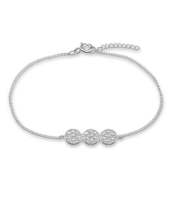 925 Sterling silver bracelet with cubic zircon.