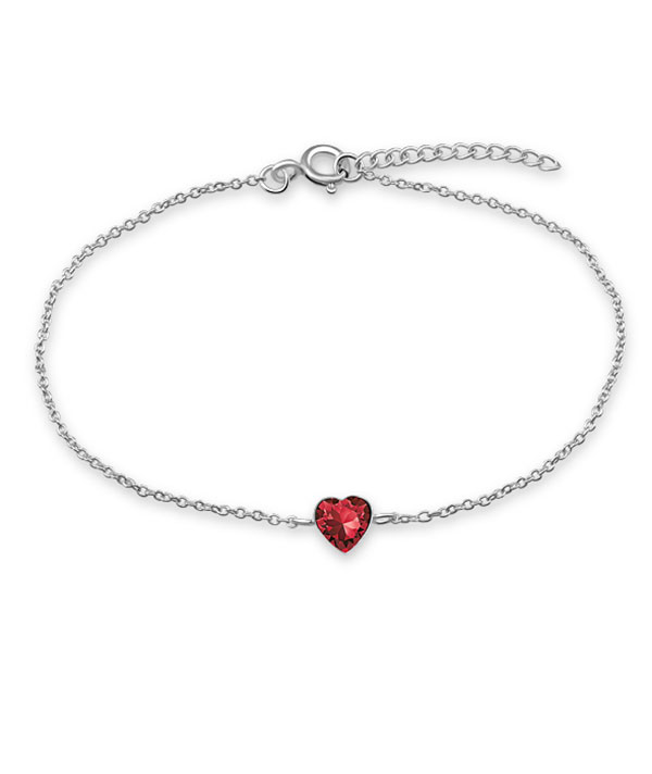 925 Sterling silver bracelet with crystals.