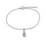925 Sterling silver bracelet with crystals.