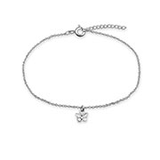 925 Sterling silver bracelet with crystals.