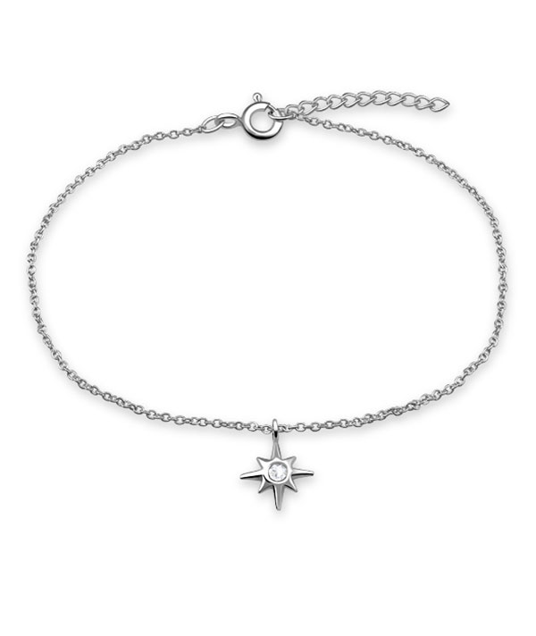 925 Sterling silver bracelet with crystals.