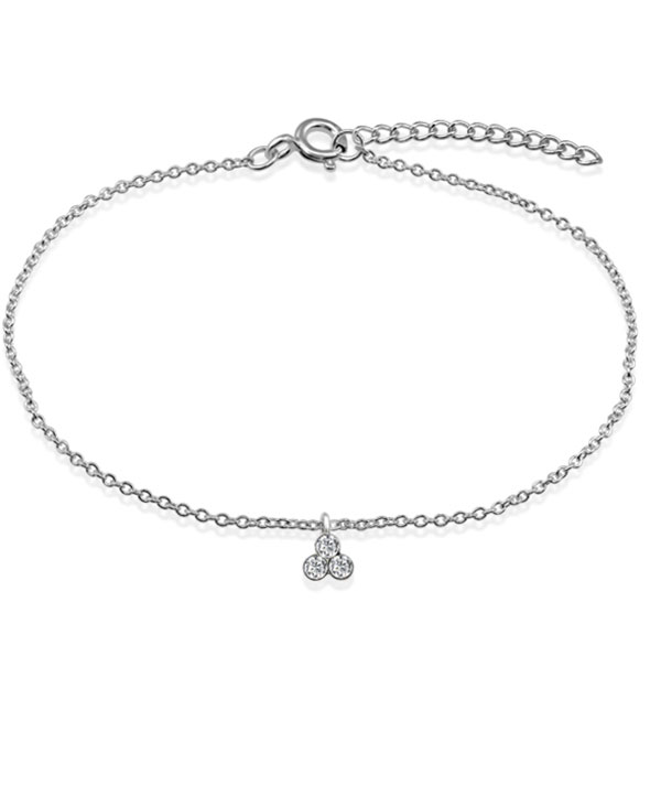 925 Sterling silver bracelet with cubic zircon.