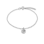 925 Sterling silver bracelet with cubic zircon.