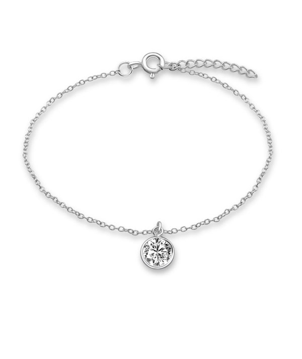 925 Sterling silver bracelet with cubic zircon.