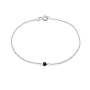925 Sterling silver bracelet with crystals.