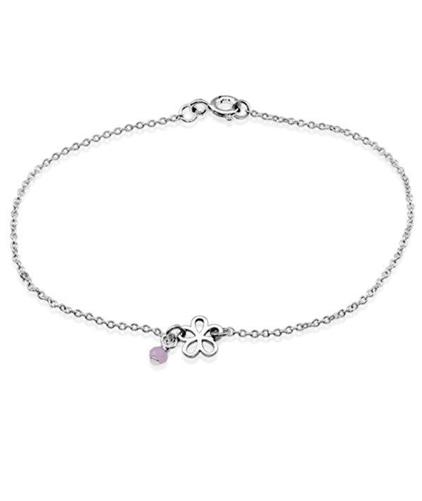 925 Sterling silver bracelet with crystals.