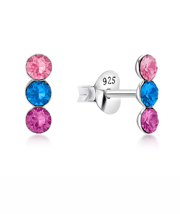Sterling Silver Stud Earrings - Simple & Elegant Design