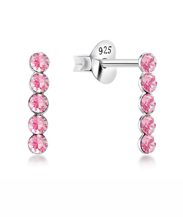 Sterling Silver Stud Earrings - Unique and Elegant Design