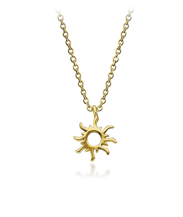 Gold plated sterling silver necklace.