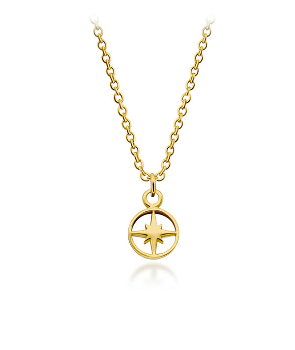 Gold plated sterling silver necklace.