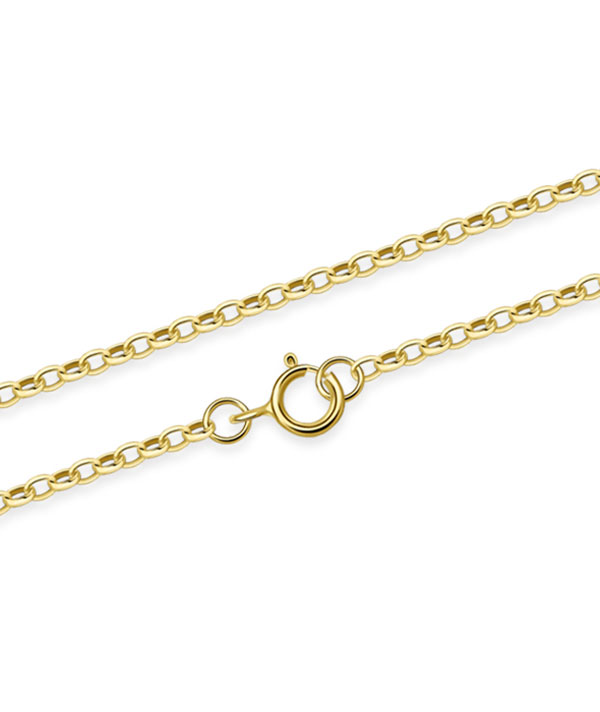 Gold plated sterling silver necklace.