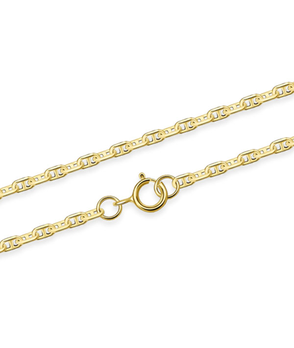Gold plated sterling silver necklace.