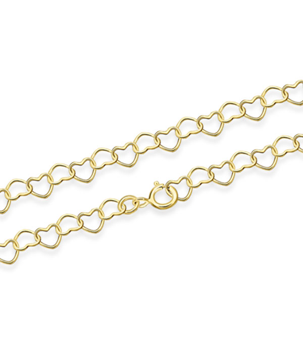 Gold plated sterling silver necklace.