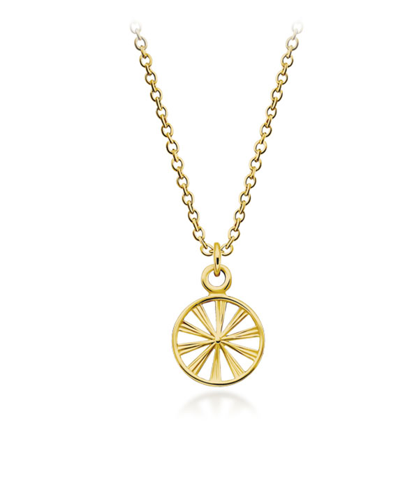 Gold plated sterling silver necklace.