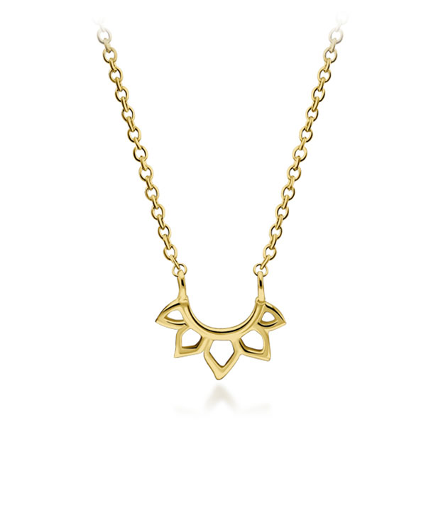 Gold plated sterling silver necklace.