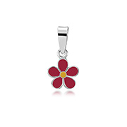 925 Sterling silver pendant with enamel color.
