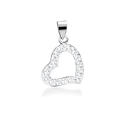 925 Sterling silver pendant with crystal.