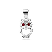 925 Sterling silver pendant with crystal.