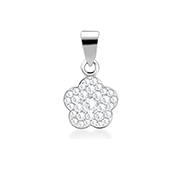 925 Sterling silver pendant with crystal.