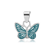 925 Sterling silver pendant with enamel color.