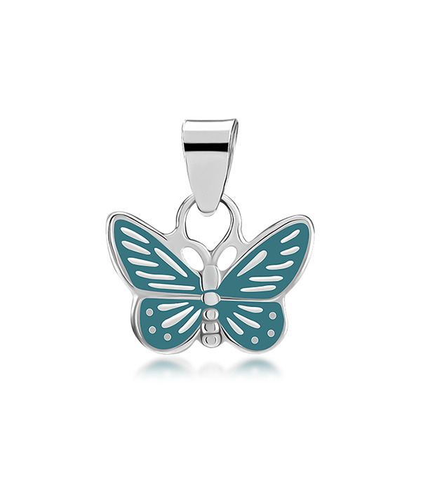 925 Sterling silver pendant with enamel color.