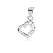 925 Sterling silver pendant with crystal.