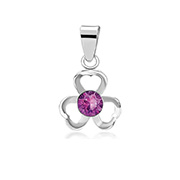 925 Sterling silver pendant with crystal.
