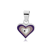 925 Sterling silver pendant with enamel color.