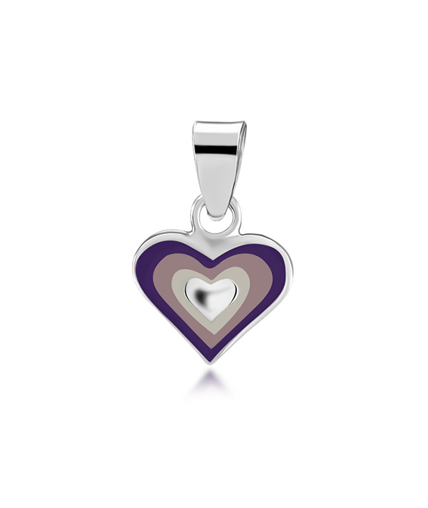 925 Sterling silver pendant with enamel color.