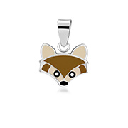 925 Sterling silver pendant with enamel color.