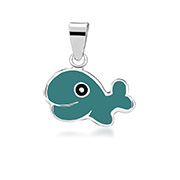 925 Sterling silver pendant with enamel color.
