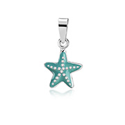 925 Sterling silver pendant with enamel color.