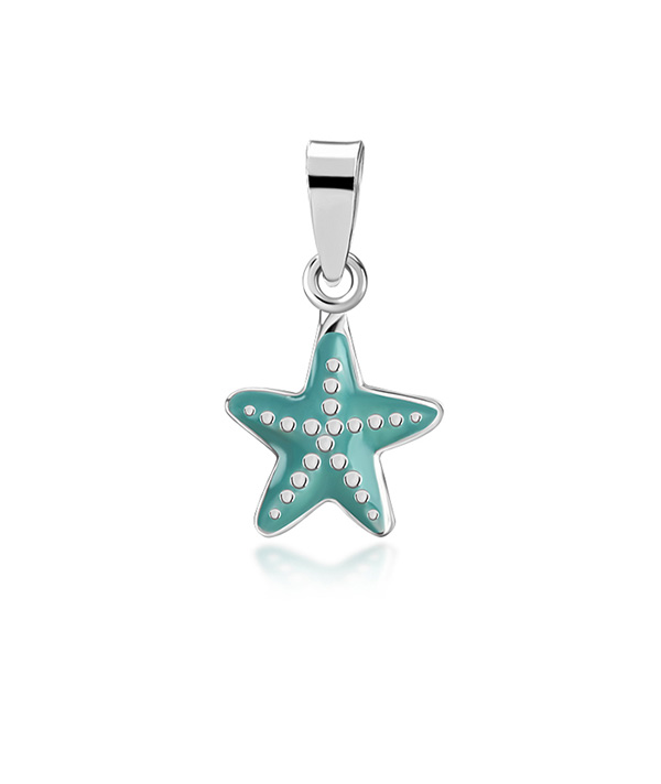 925 Sterling silver pendant with enamel color.