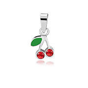 925 Sterling silver pendant with enamel color.