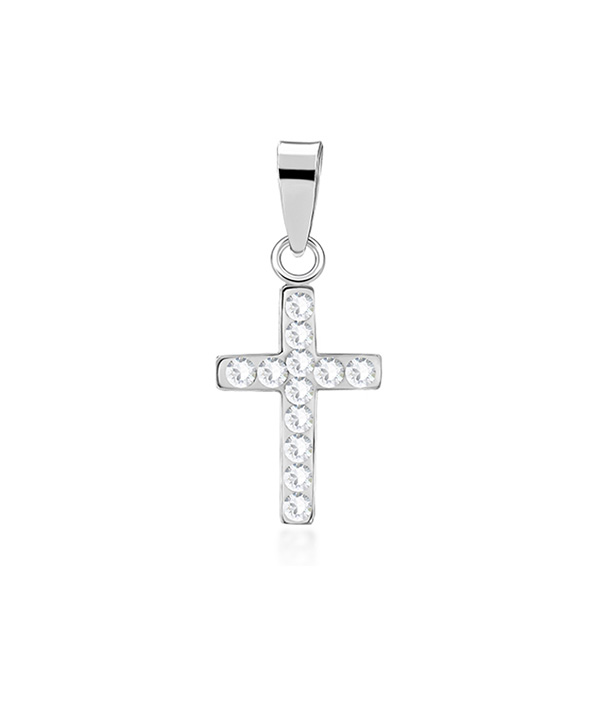 925 Sterling silver pendant with crystal.