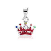 925 Sterling silver pendant with enamel color.