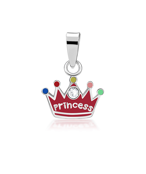 925 Sterling silver pendant with enamel color.
