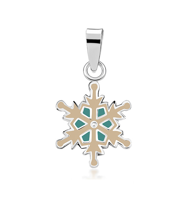 925 Sterling silver pendant with enamel color.