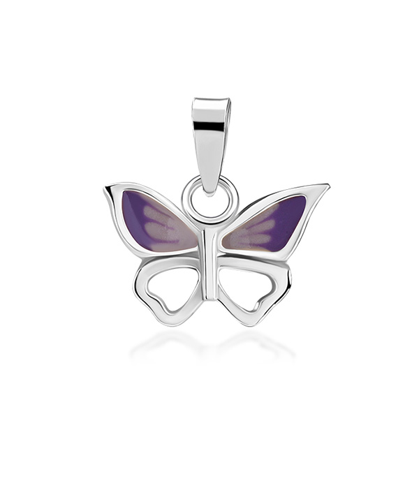 925 Sterling silver pendant with enamel color.
