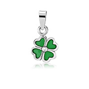 925 Sterling silver pendant with enamel color.