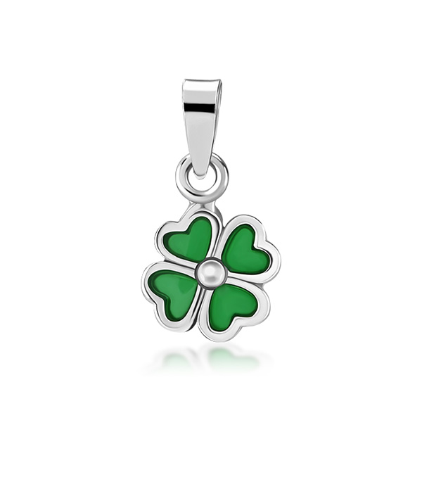 925 Sterling silver pendant with enamel color.