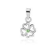 925 Sterling silver pendant with crystal.