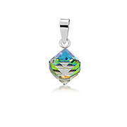 925 Sterling silver pendant with crystal.