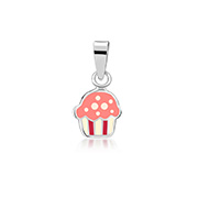 925 Sterling silver pendant with enamel color.