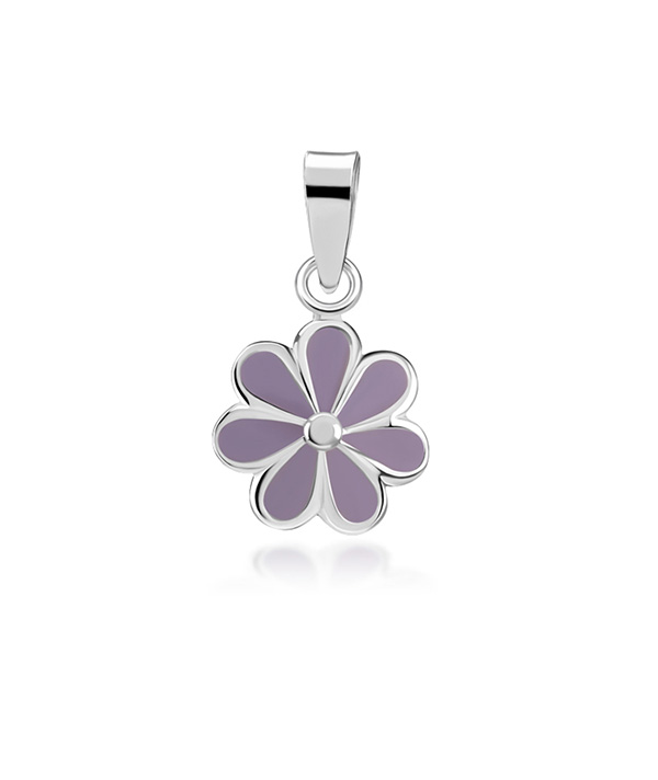 925 Sterling silver pendant with enamel color.