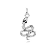 925 Sterling silver pendant with crystal.