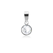 925 Sterling silver pendant with crystal.